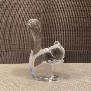 Baccarat Clear Crystal Squirrel Figurine